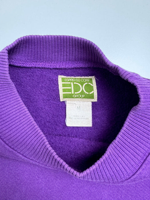 (L) Vintage Esprit Spellout Sweatshirt Purple | Vitnage Clothing Store Canada