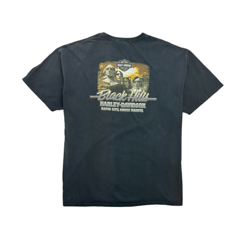 (XXL) Vintage '11 Black Hills Harley Davidson Tee Black | Vintage Clothing Store Canada