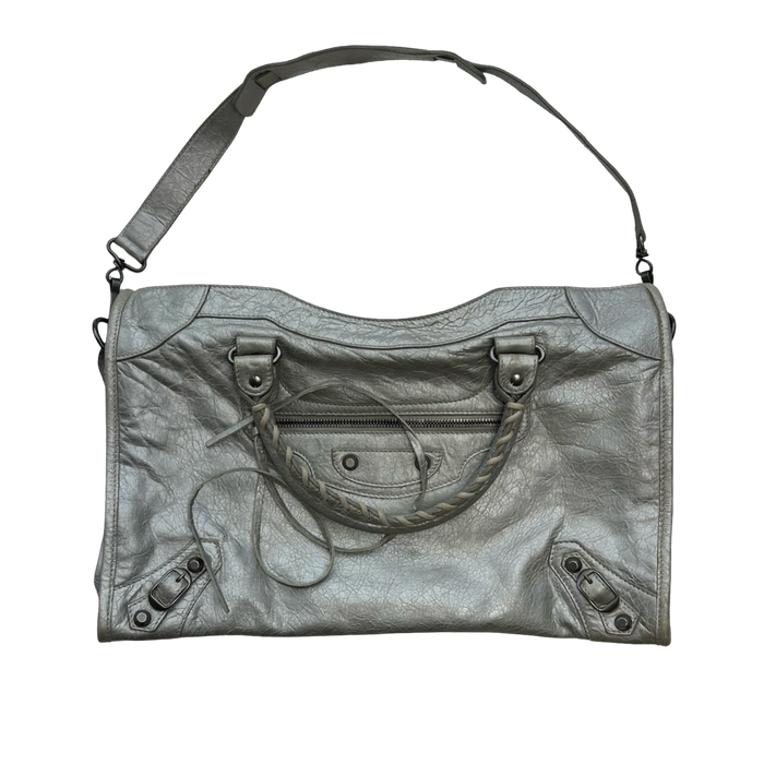Balenciaga Le City Medium Handbag Silver | Vitnage Clothing Store Canada