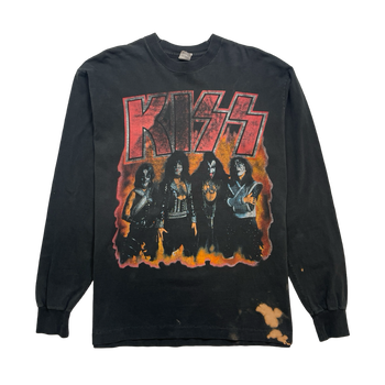 Vintage '96 Kiss World Tour L/S Tee Black