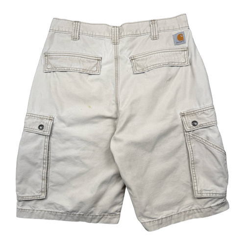 Carhartt Relaxed Fit Carpenter Cargo Shorts Beige | Vintage Clothing Store Canada