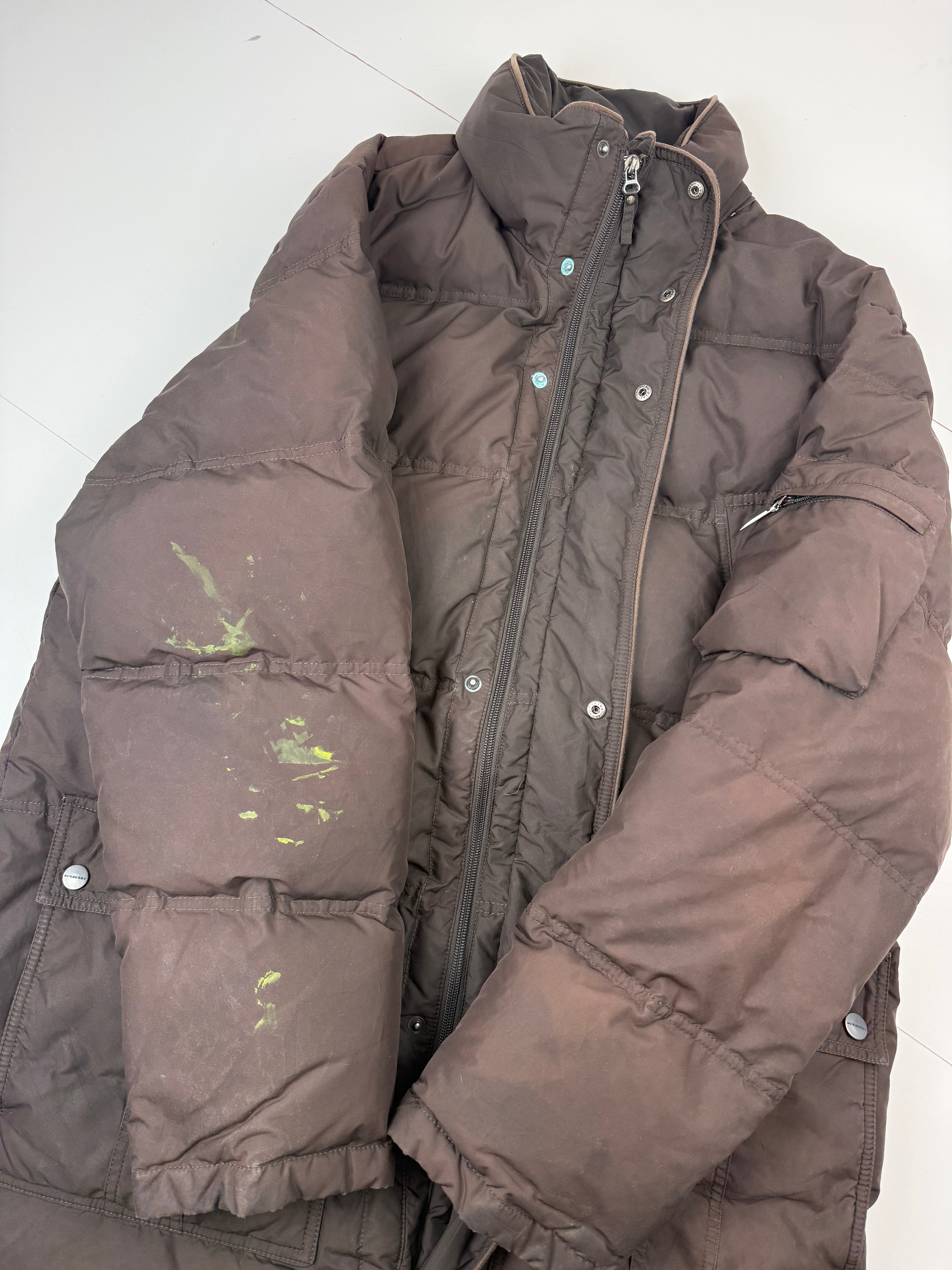 Burberry Puffer Coat Brown
