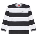 Supreme Printed Stripe L/S Top FW19 Black