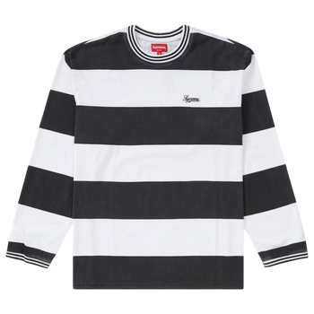 Supreme Printed Stripe L/S Top FW19 Black