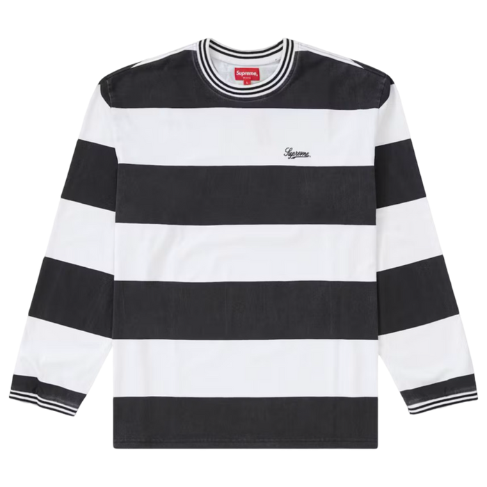 Supreme Printed Stripe L/S Top FW19 Black | Vitnage Clothing Store Canada