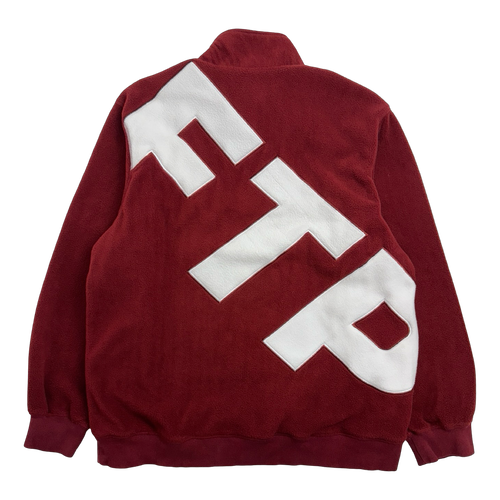 FTP Sherpa Half Zip Jacket Red (USED) | Vintage Clothing Store Canada