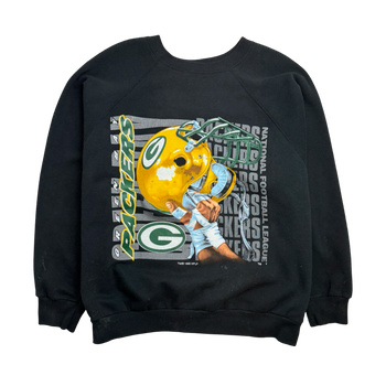 (XXL) Vintage '95 Green Bay Packers Sweatshirt Black