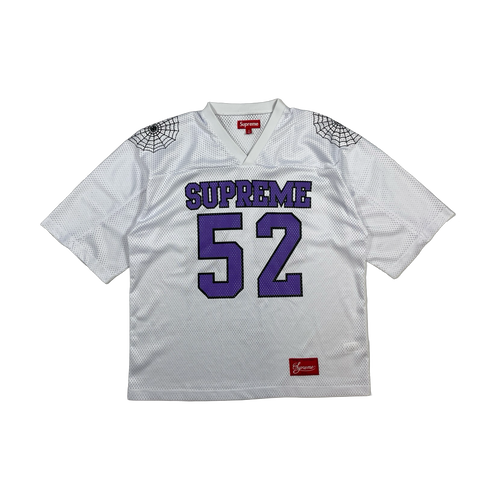 Supreme Spiderweb Football Jersey White (USED) | Vintage Clothing Store Canada