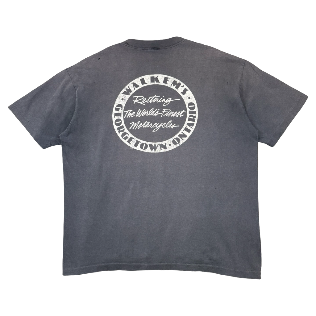 Vintage Indian Motorcycle Skull Tee Black