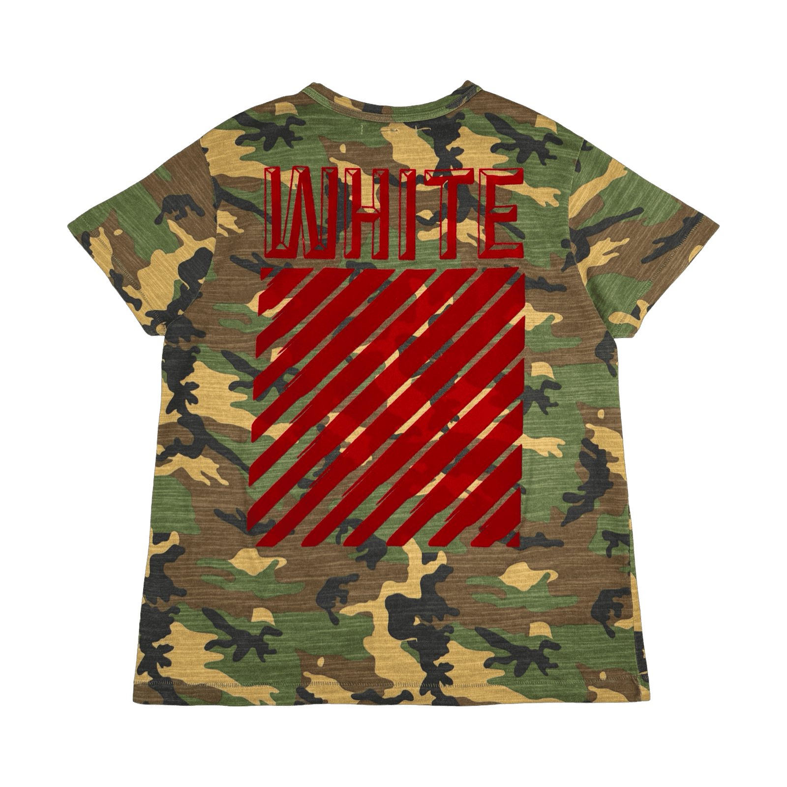 Off-White Red Velvet Tee Camo (USED)
