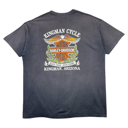 Vintage Harley Davidson Ain’t No Fairweather Biker Tee Black | Vintage Clothing Store Canada