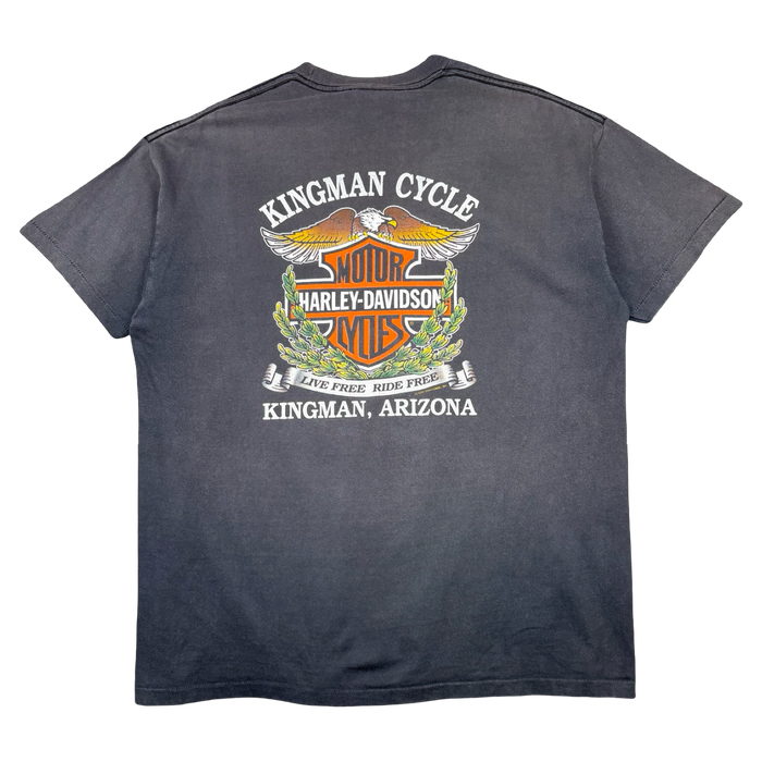 Vintage Harley Davidson Ain’t No Fairweather Biker Tee Black | Vitnage Clothing Store Canada