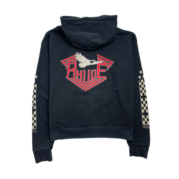 Rhude Malibu Eagle Hoodie Black (USED)