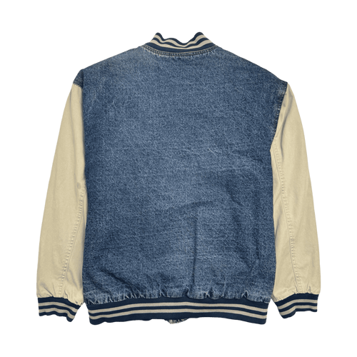 (M) Vintage Route 66 Denim Varsity Jacket | Vintage Clothing Store Canada