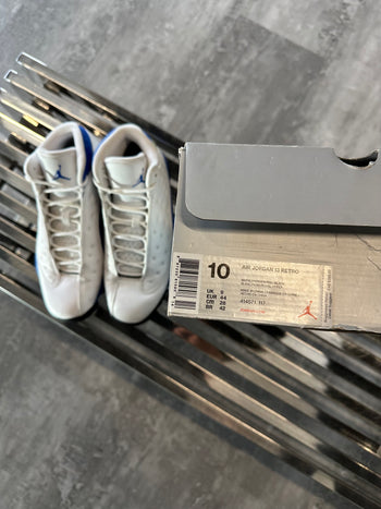 Air Jordan 13 Retro White Hyper Royal Black (USED)