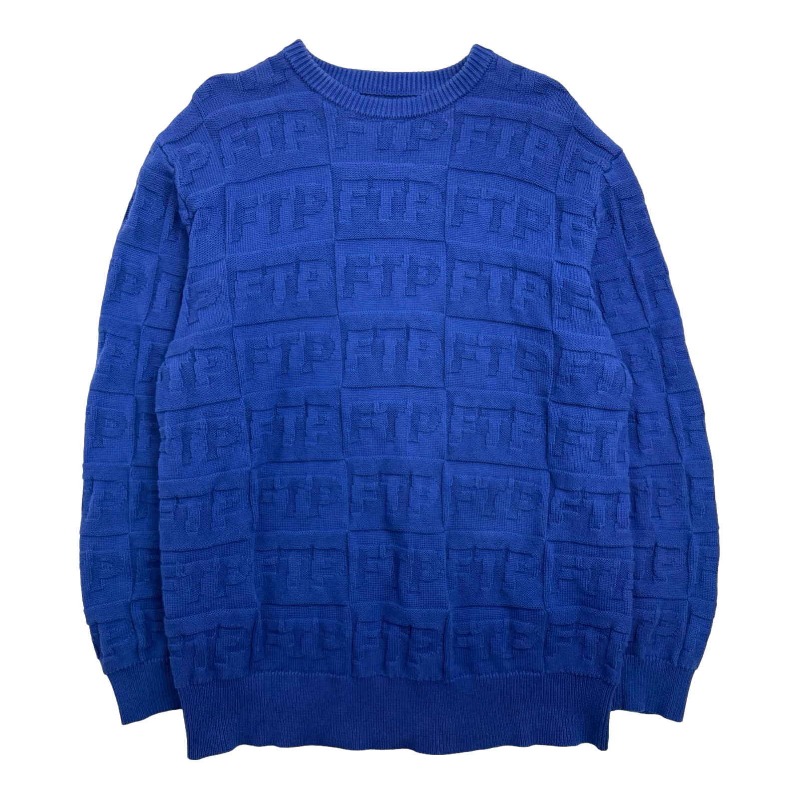FTP Repeat Logo Knit Sweater Royal (USED)