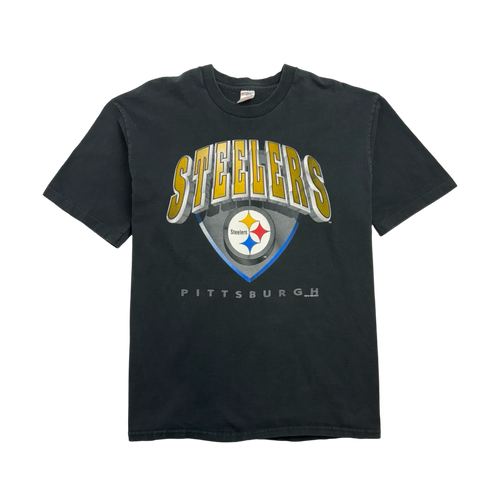 Vintage '95 Pitsburgh Steelers Tee Black | Vintage Clothing Store Canada