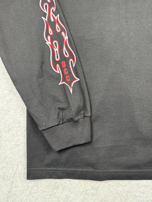 Vintage Orange County Choppers Flame Sleeve L/S Tee Black/Red | Vitnage Clothing Store Canada