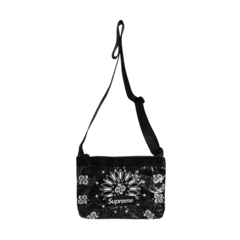 Supreme Bandana Tarp Side Bag Black