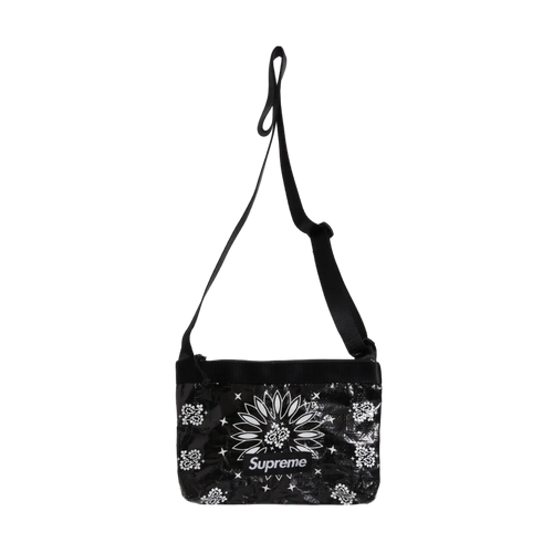 Supreme Bandana Tarp Side Bag Black | Vintage Clothing Store Canada