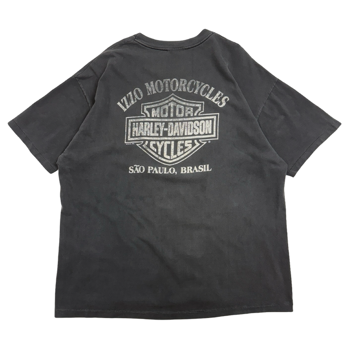 Vintage 90's Harley Davidson Sao Paulo Brasil Tee Black | Vitnage Clothing Store Canada