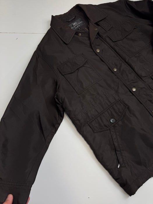 Vintage Balenciaga Paris Nylon Chore Jacket Brown | Vitnage Clothing Store Canada