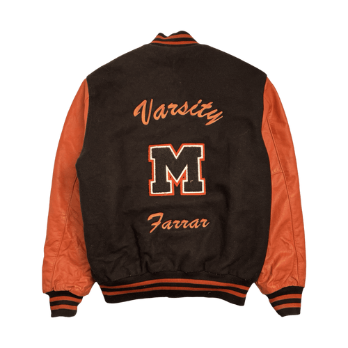 (L) Vintage Letterman Varsity Jacket Two Tone | Vintage Clothing Store Canada