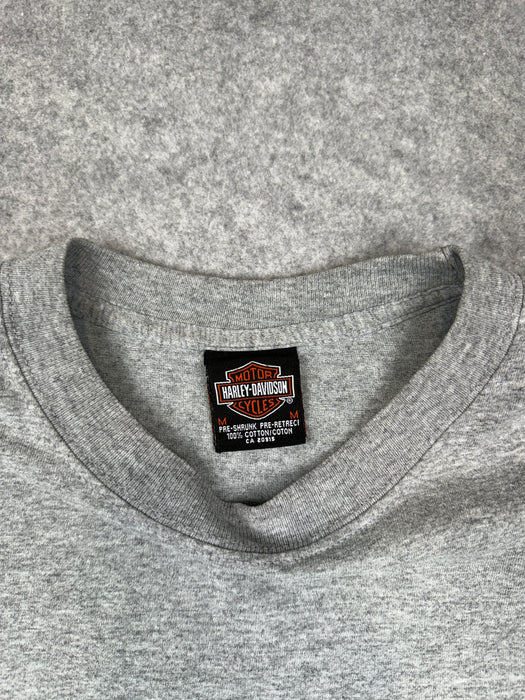 Vintage Harley Davidson The Shop L/S Tee Grey | Vitnage Clothing Store Canada