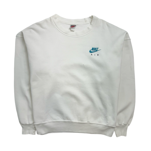 Vintage 90s Nike Air Sweatshirt White | Vintage Clothing Store Canada