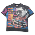 Vintage 90's Nascar Dale Earnhardt AOP Faded Tee Black