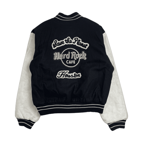 (XL) Vintage Hard Rock Cafe Houston Varsity Jacket | Vintage Clothing Store Canada