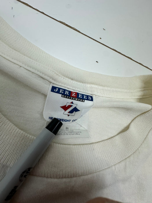 Vintage 1990’s Budweiser Kenny Bernstein Drag Racing Tee White | Vitnage Clothing Store Canada
