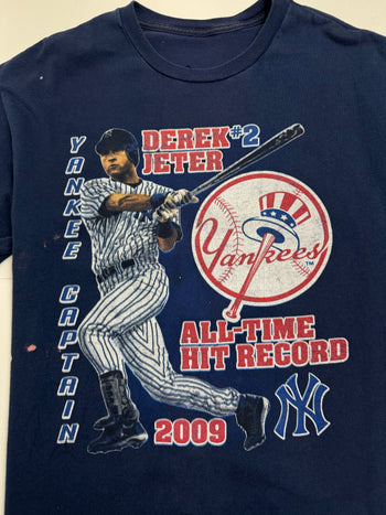 (M) Vintage '09 NY Yankees Derek Jeter Tee Navy