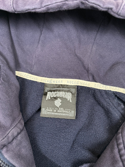 Vintage Roca Wear Hoodie Blue | Vitnage Clothing Store Canada