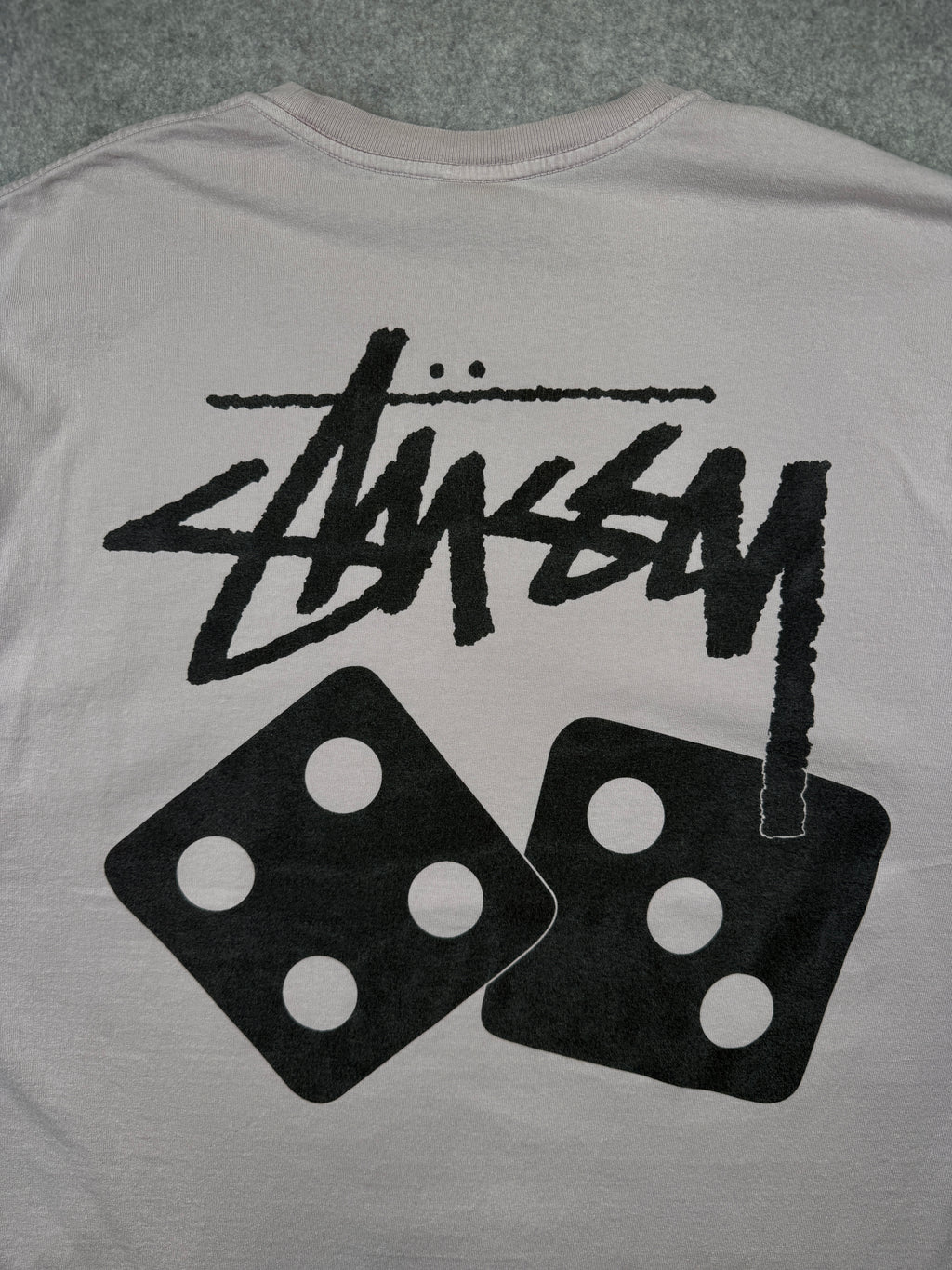 Stussy Dice Pigment Dyed Tee Blush Pink (USED)