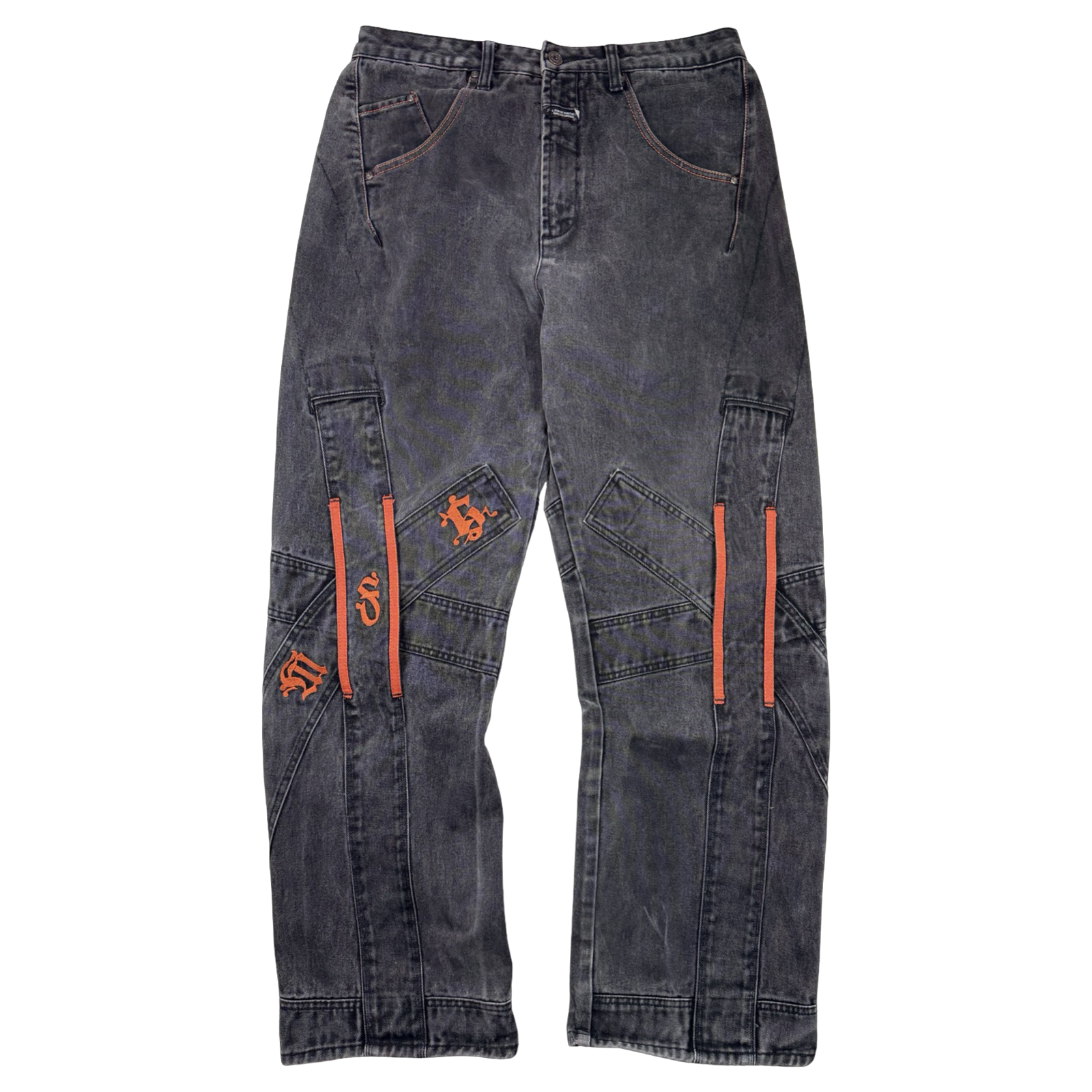 Marithé François Girbaud Panel Moto Cargo Denim Jeans (USED)