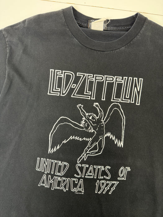 Vintage 2000's Led Zeppelin Tour Tee Black | Vitnage Clothing Store Canada