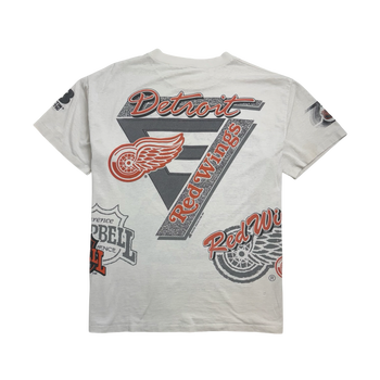 Vintage '91 Detroit Red Wings AOP Tee White