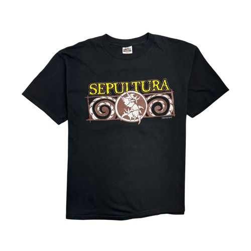 (L) Vintage '99 Sepultura Band Tee Black | Vintage Clothing Store Canada