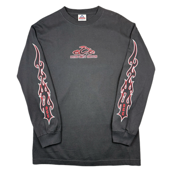 Vintage Orange County Choppers Flame Sleeve L/S Tee Black/Red