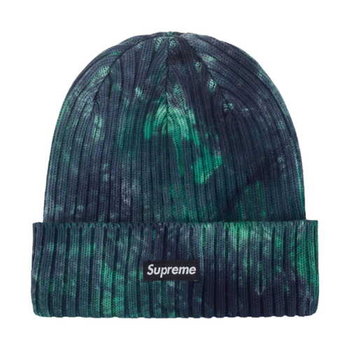 Supreme Overdyed Beanie 'Splatter Green' (SS24) | Vintage Clothing Store Canada