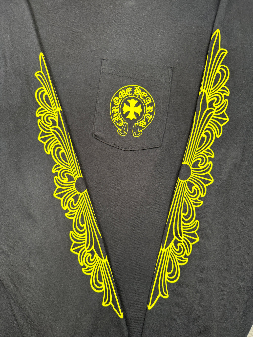 Chrome Hearts Made In Hollywood L/S Tee Black/Yellow