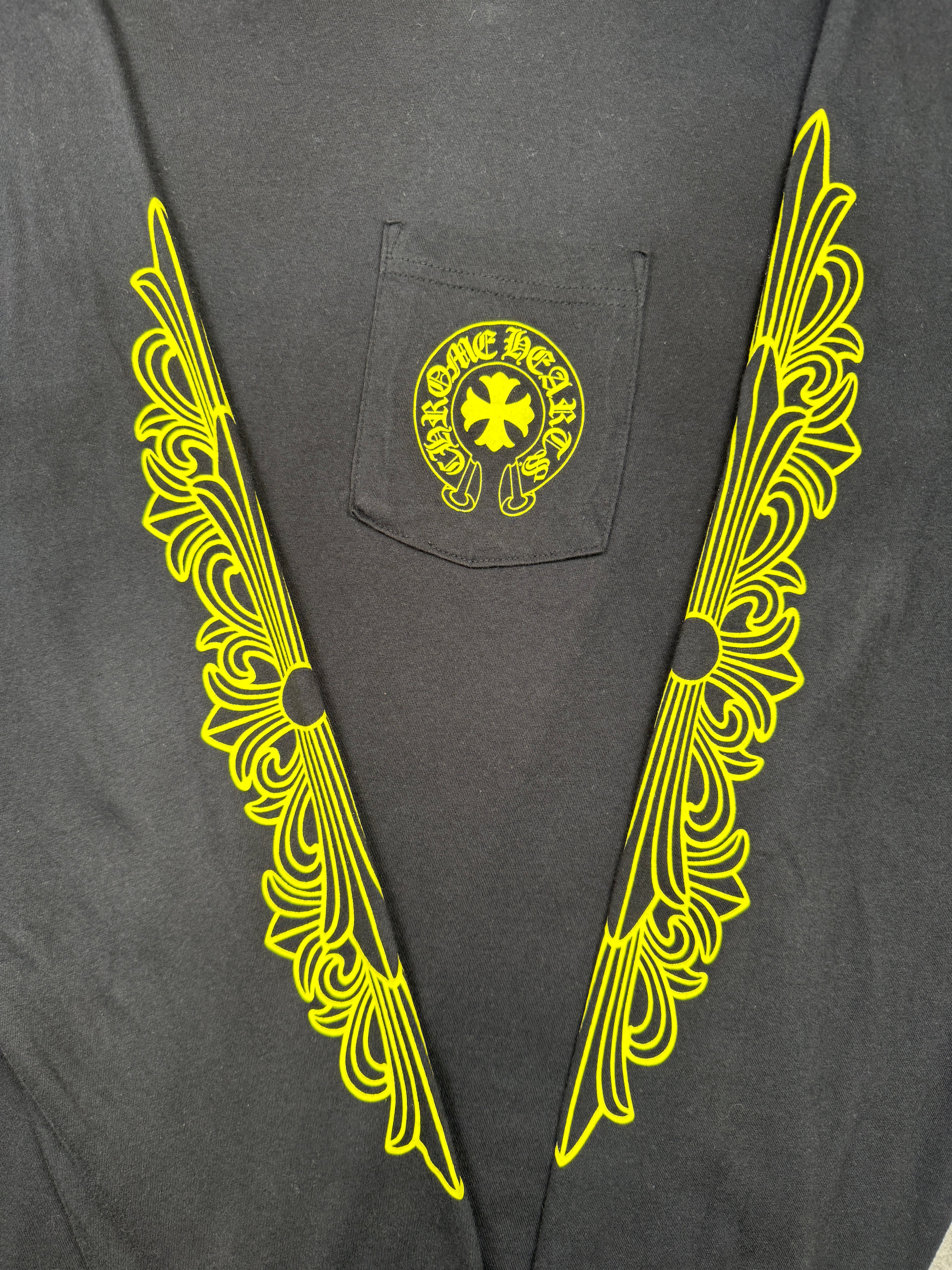 Chrome Hearts Made In Hollywood L/S Tee Black/Yellow