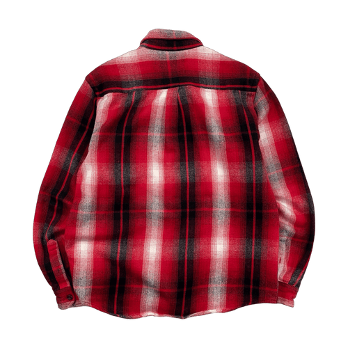 Stussy Plaid Button-Up Shirt Red (USED) | Vintage Clothing Store Canada