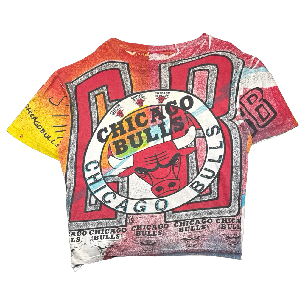 Vintage 90's Chicago Bulls AOP Tee Red