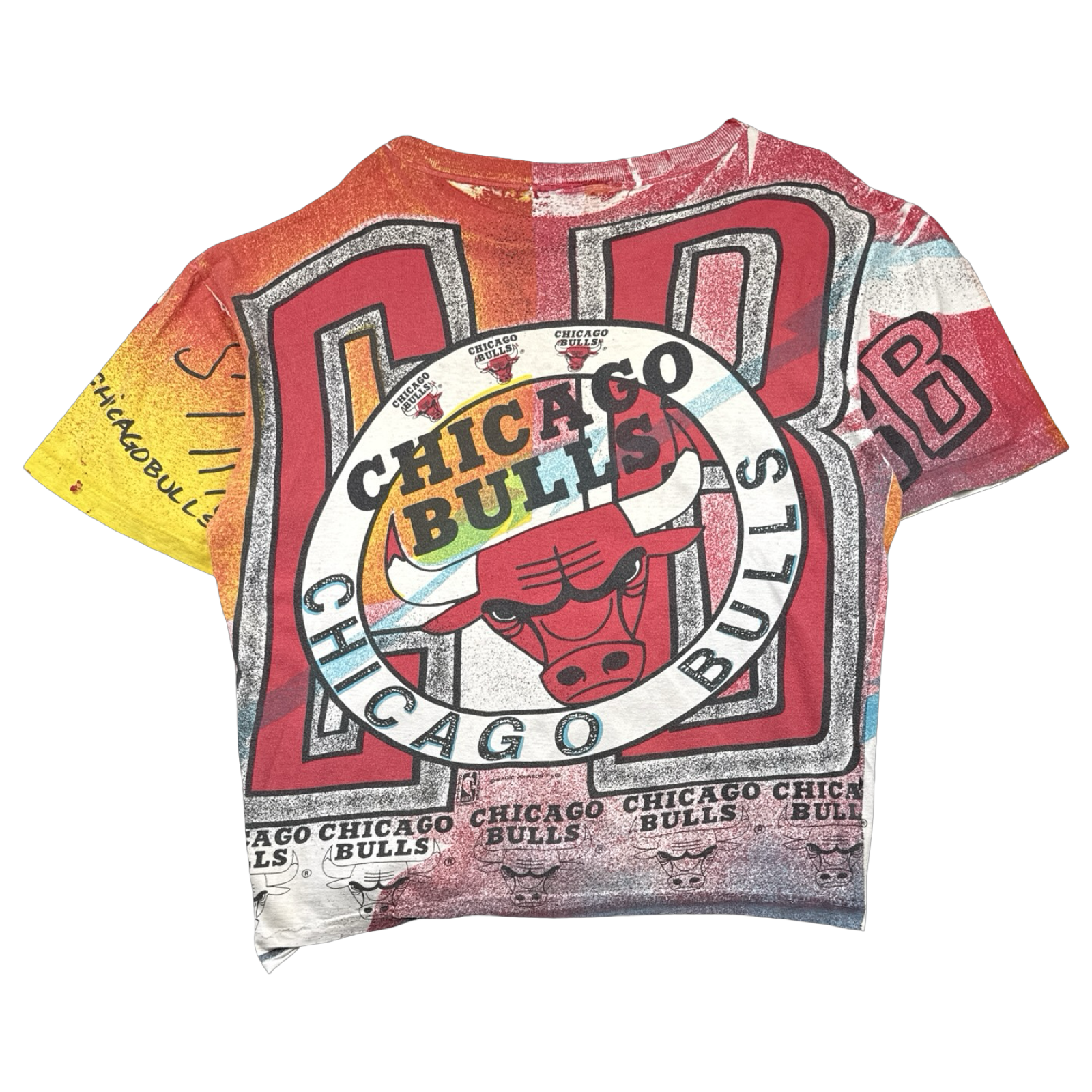 Vintage 90's Chicago Bulls AOP Tee Red