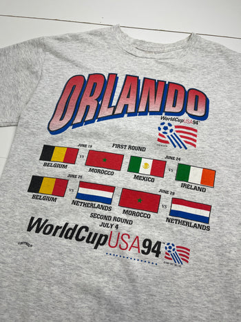 (XL) Vintage '94 Orlando World Cup Tee Light Grey