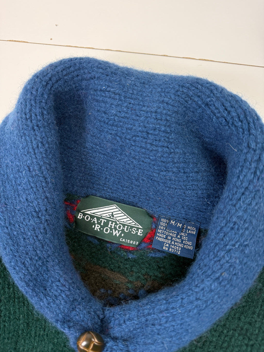 Vintage Boathouse Row Wool Aztec Pullover Knit