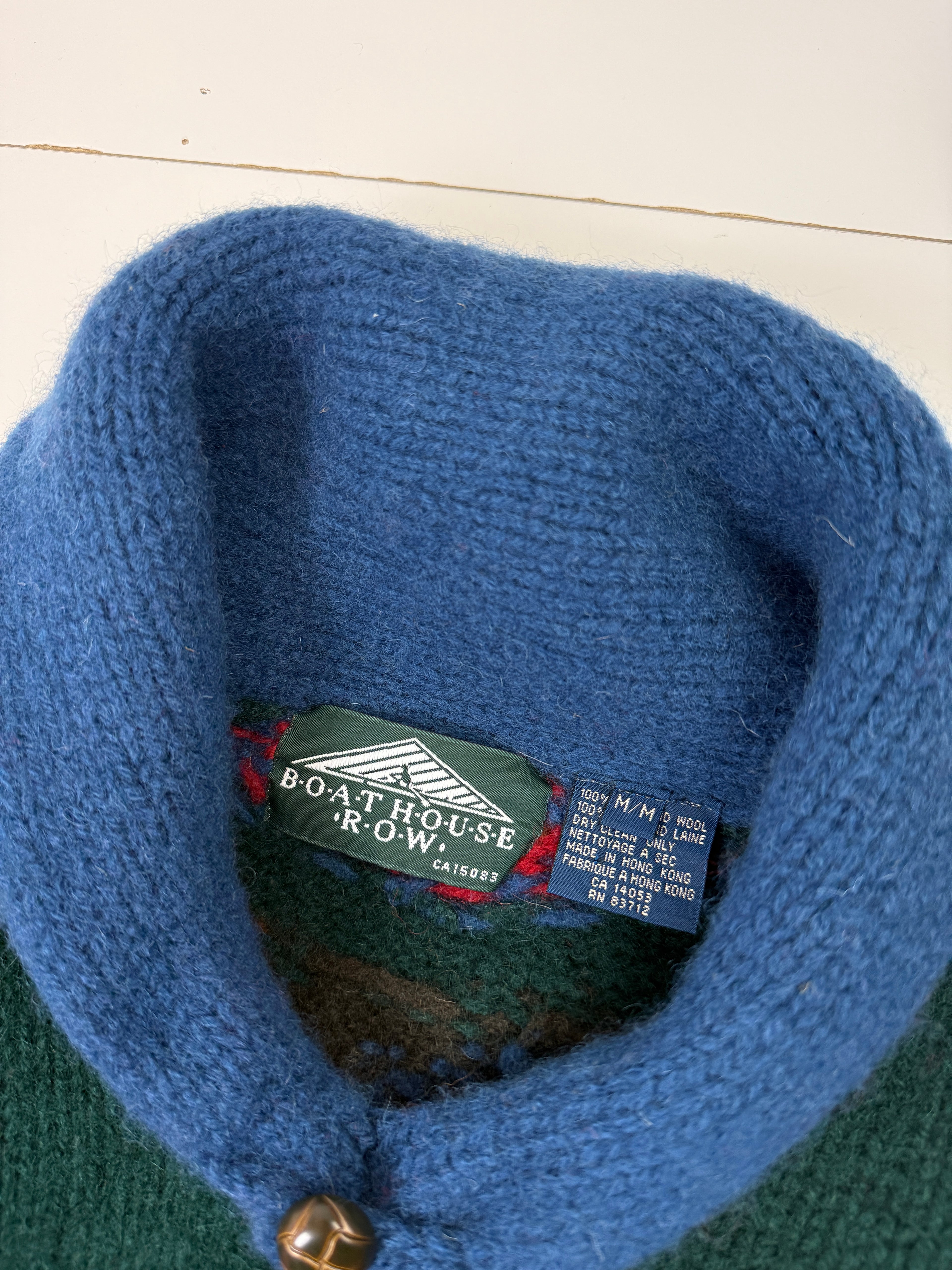 Vintage Boathouse Row Wool Aztec Pullover Knit