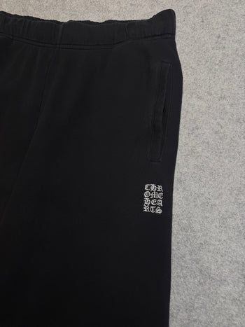 Chrome Hearts Embroidered Vertical Logo Shorts Black